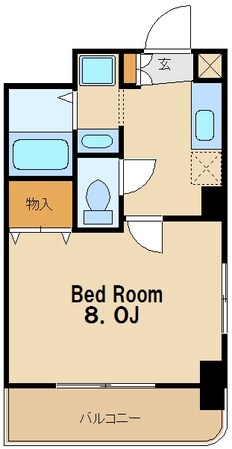 クレールOSYの物件間取画像